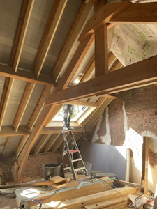 Création d'une ferme de charpente (à Waterloo) pour renforcer la toiture (1)